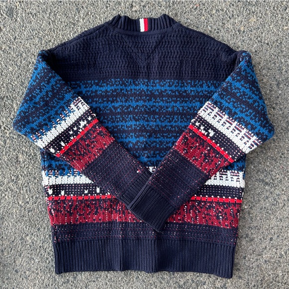 Tommy Hilfiger Ombré texture Cardigan sz Medium - Picture 2 of 16